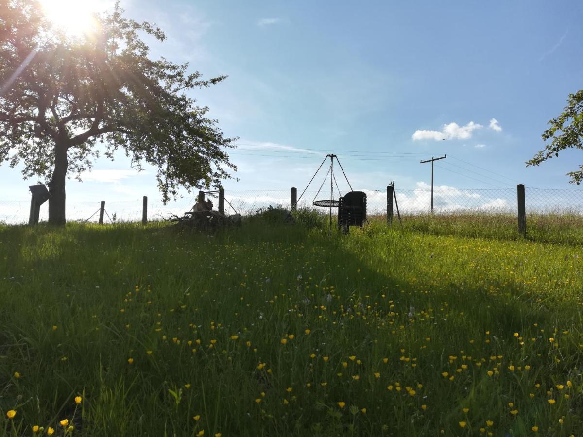 Fewo Haus Hutzelbuck In Idyllisch-Gruner Lage Nahe An アンスバッハ エクステリア 写真